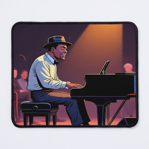 Item preview, Old man playing a jazz melody designed and sold by Twala Design Co..
