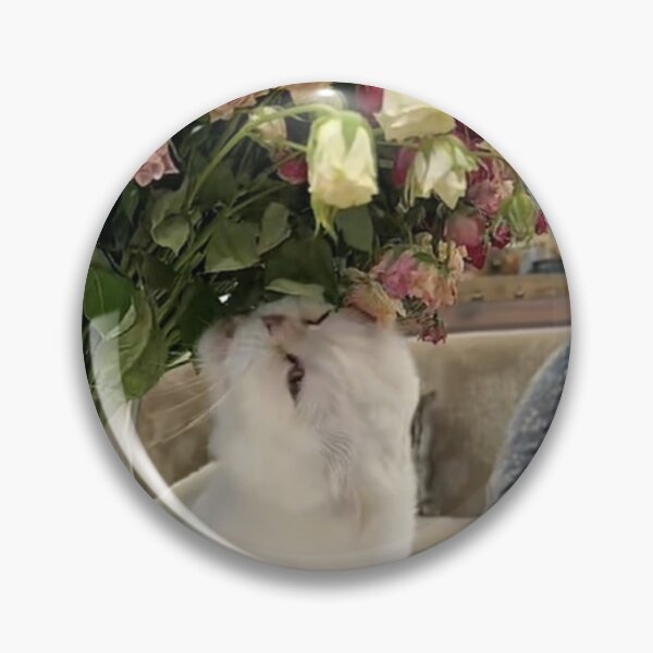 Item preview, Neugierige Katze neben Vase designed and sold by Yaroplanner.