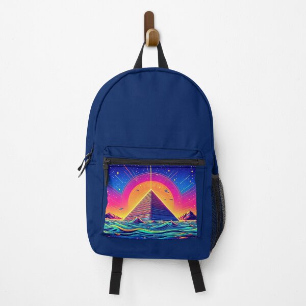 Item preview, "Neon Pyramid in a Cosmic Dreamscape" designed and sold by Dogandesighn.