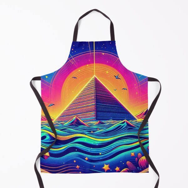 Item preview, "Neon Pyramid in a Cosmic Dreamscape" designed and sold by Dogandesighn.