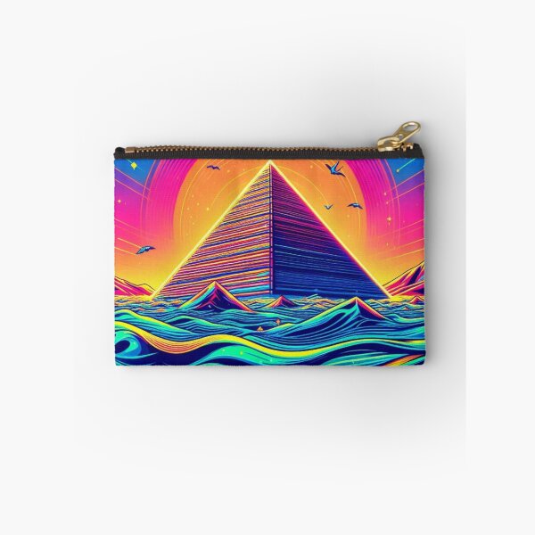 Item preview, "Neon Pyramid in a Cosmic Dreamscape" designed and sold by Dogandesighn.
