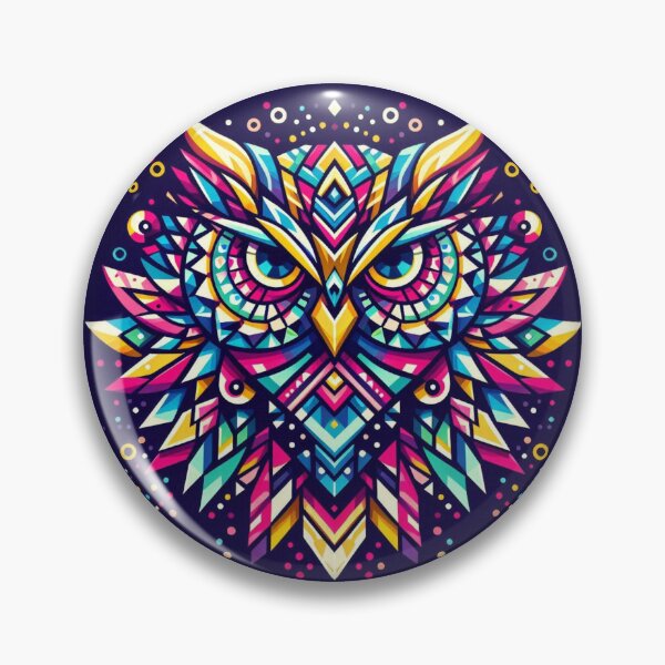 Item preview, Geometric decorative mystic owl  designed and sold by Dogandesighn.