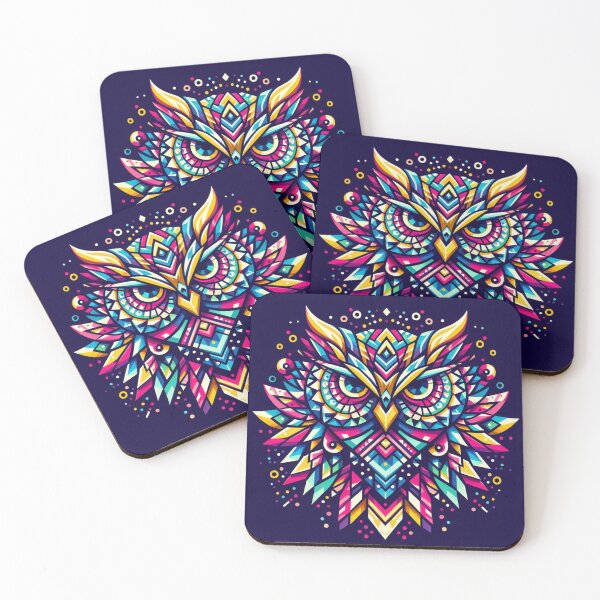 Item preview, Geometric decorative mystic owl  designed and sold by Dogandesighn.