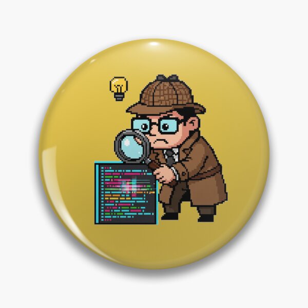 Item preview, Debugger Detective Pixel Design designed and sold by WiserShop.