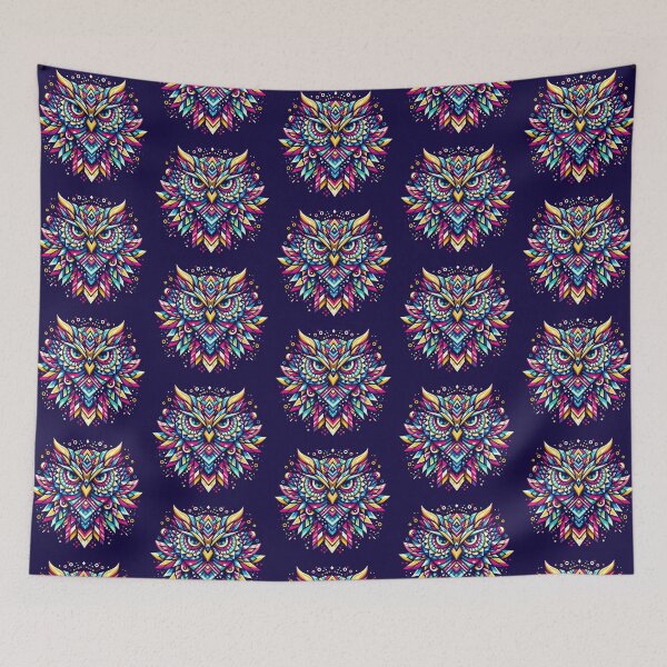 Item preview, Geometric decorative mystic owl  designed and sold by Dogandesighn.