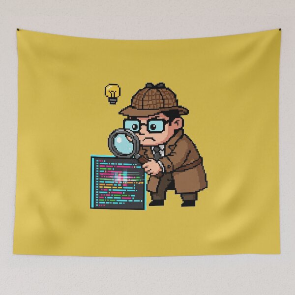 Item preview, Debugger Detective Pixel Design designed and sold by WiserShop.