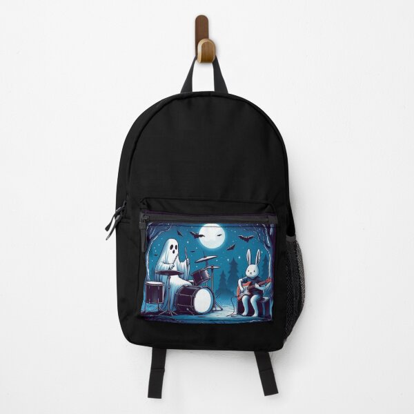 Item preview, Midnight Forest Jam: Ghost Drummer & Rockin' Rabbit designed and sold by Dogandesighn.