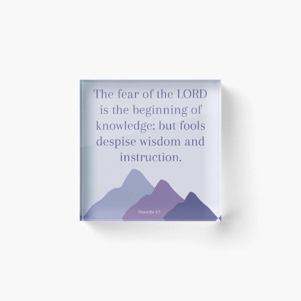 Item preview, Proverbs 1:7 designed and sold by Undonemadenew.