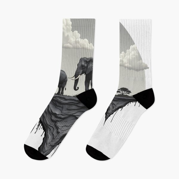 Item preview, Abstract landscape with elephants designed and sold by DariusZD.