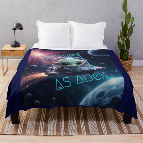 Item preview, I Identify As Alien – Funny Space Humor UFO Extraterrestrial Design designed and sold by TheCleverSkull.