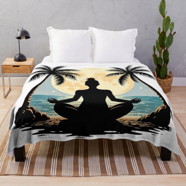 Item preview, Meditation against the backdrop of the moon designed and sold by DariusZD.