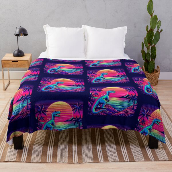 Item preview, "Retro Dinosaur Paradise – Vaporwave T-Rex" designed and sold by Dogandesighn.