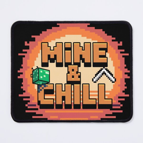 Item preview, Mine & Chill – Gamer Tee designed and sold by Thompika.