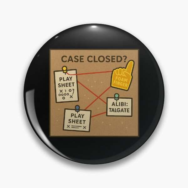 Item preview, Case Closed? True-Crime Tailgate Evidence Board Humor designed and sold by POD DYNASTY.