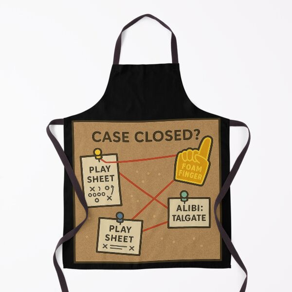 Item preview, Case Closed? True-Crime Tailgate Evidence Board Humor designed and sold by POD DYNASTY | Original Print On Demand T-Shirt Graphics.