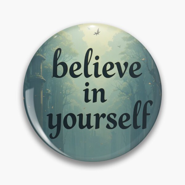 Item preview, Image with a beautiful and poetic background that says 'believe in yourself' designed and sold by Horse Designs .
