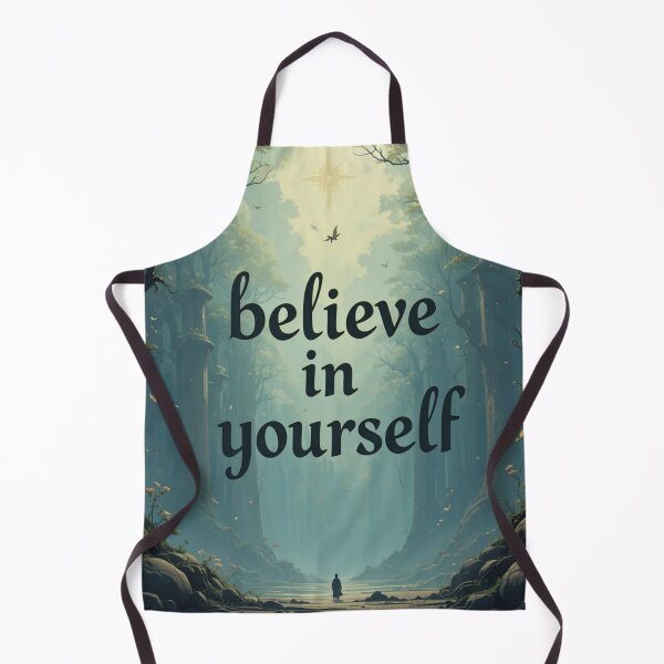 Item preview, Image with a beautiful and poetic background that says 'believe in yourself' designed and sold by Horse Designs .