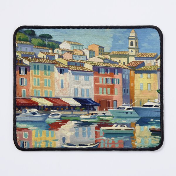 Item preview, Cassis Harbor Reflections | French Riviera Painting designed and sold by CARRAANN.