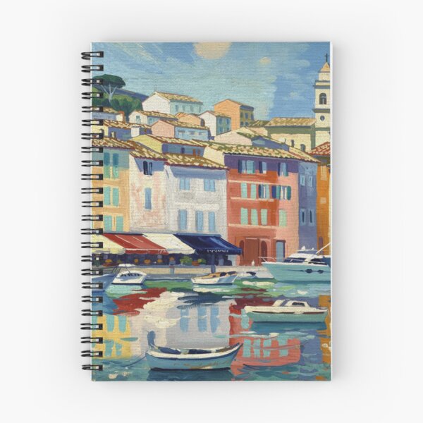 Item preview, Cassis Harbor Reflections | French Riviera Painting designed and sold by CARRAANN.