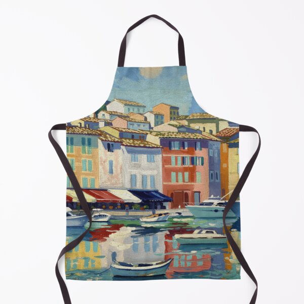 Item preview, Cassis Harbor Reflections | French Riviera Painting designed and sold by CARRAANN.