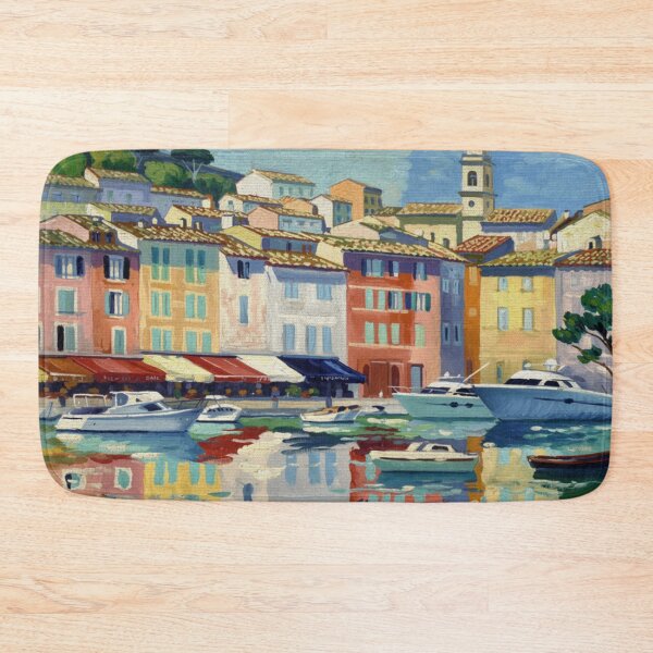 Item preview, Cassis Harbor Reflections | French Riviera Painting designed and sold by CARRAANN.