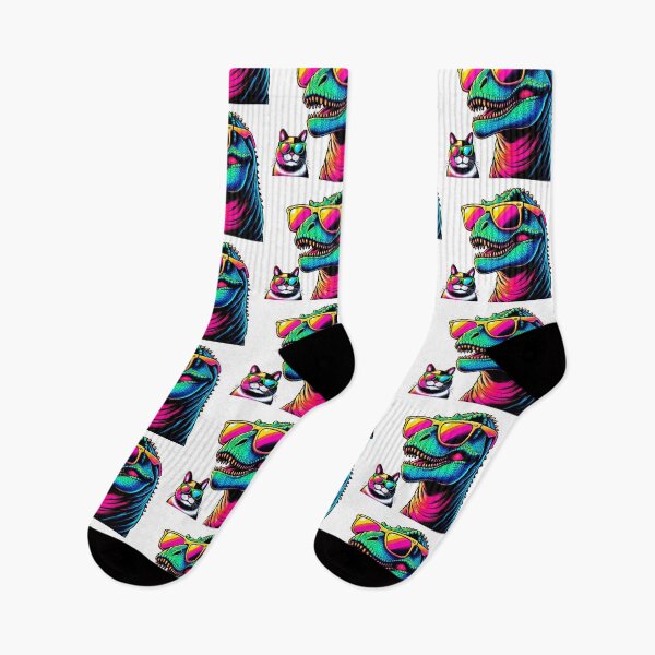 Item preview, Cute dinosaur and cat designed and sold by Dogandesighn.