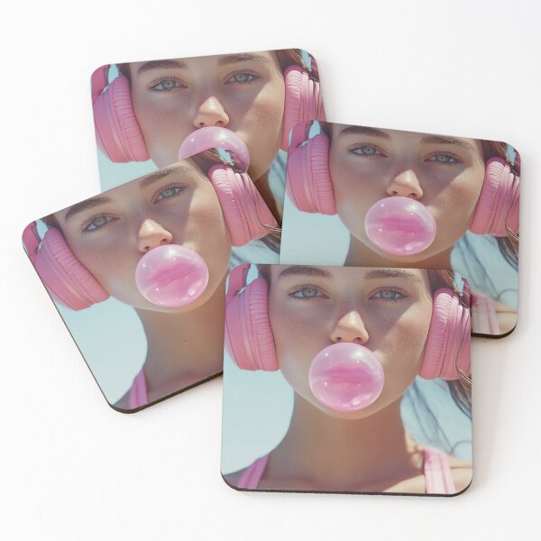 Item preview, Enjoying bubble gum by the shore designed and sold by anytka.