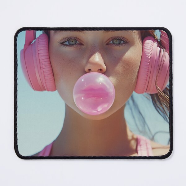Item preview, Enjoying bubble gum by the shore designed and sold by anytka.
