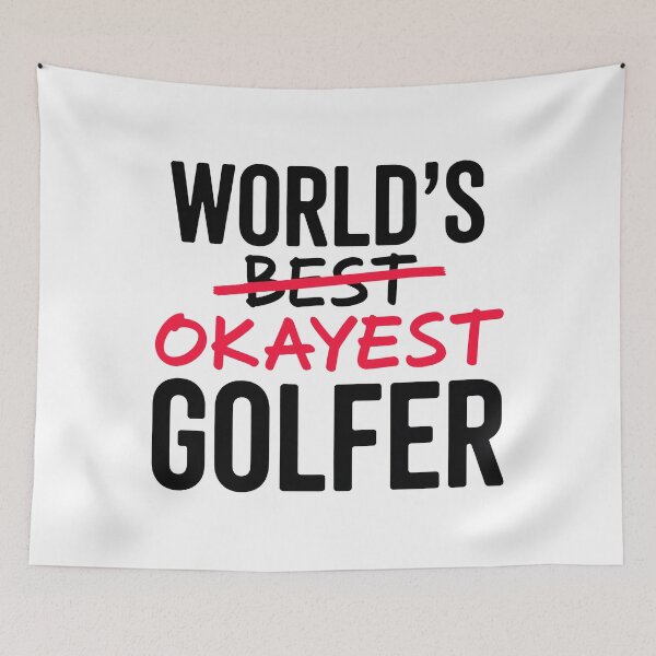 Item preview, World’s Okayest Golfer Funny Design designed and sold by MonkiFlipp.