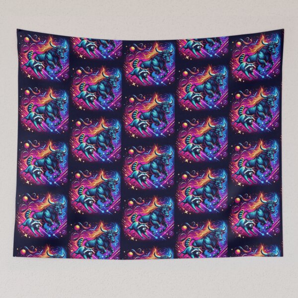 Item preview, Cute raccoon and bull  designed and sold by Dogandesighn.