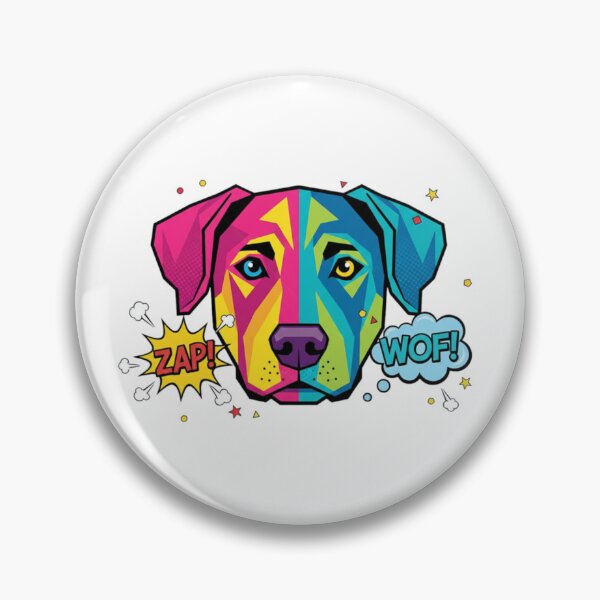 Item preview, Labrador Pop Art WOF Vibrante designed and sold by bsbd-action.