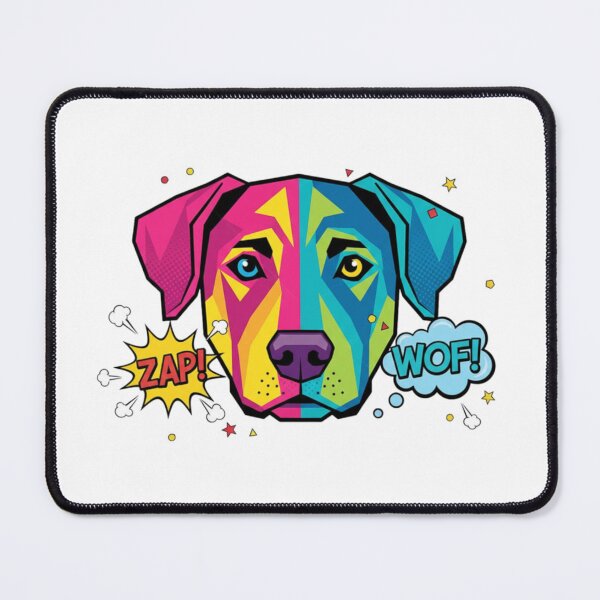 Item preview, Labrador Pop Art WOF Vibrante designed and sold by bsbd-action.