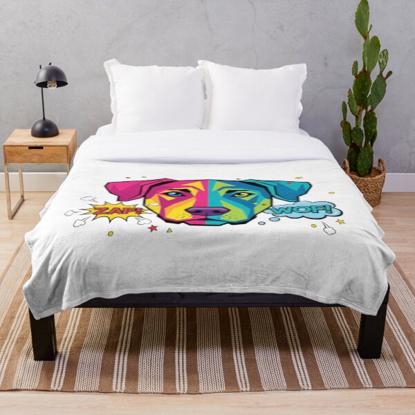 Item preview, Labrador Pop Art WOF Vibrante designed and sold by bsbd-action.
