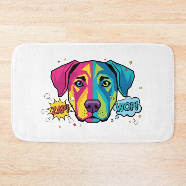 Item preview, Labrador Pop Art WOF Vibrante designed and sold by bsbd-action.