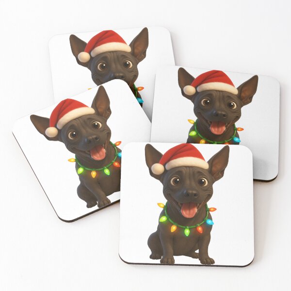 Item preview, Christmas Xoloitzcuintli designed and sold by Sillytoe.