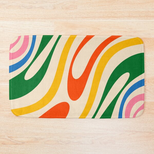 Item preview, Groovy Colorful Abstract Wavy Loops Pattern designed and sold by kierkegaard.