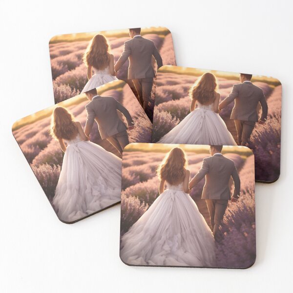 Item preview, Couple in lavender at sunset designed and sold by anytka.