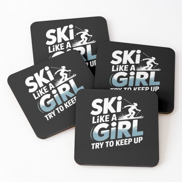 Item preview, female skier designed and sold by Mateusz Majcherek.