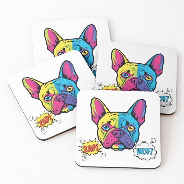 Item preview, Frenchie Pop Art ZAP Cute designed and sold by bsbd-action.