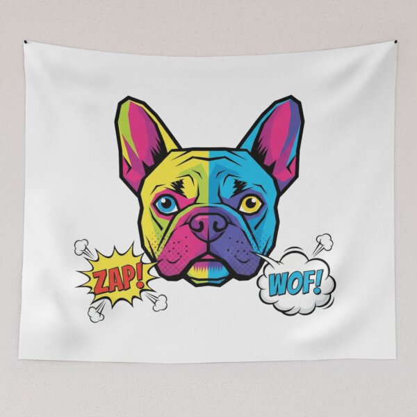 Item preview, Frenchie Pop Art ZAP Cute designed and sold by bsbd-action.