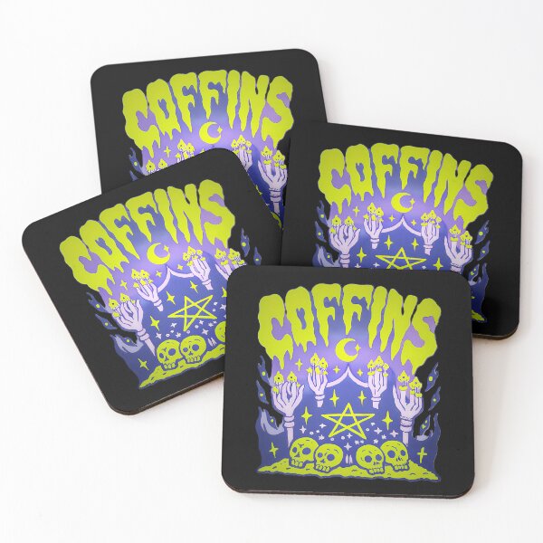 Item preview, COFFINS Trippy Neon Magic Occult  designed and sold by CoffinsArt.