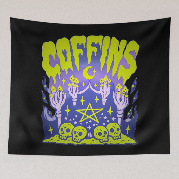 Item preview, COFFINS Trippy Neon Magic Occult  designed and sold by CoffinsArt.