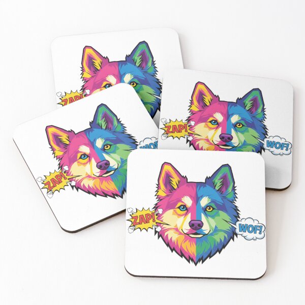 Item preview, Husky Pop Art ZAP Peludo designed and sold by bsbd-action.