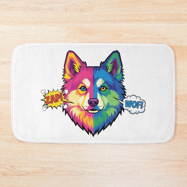 Item preview, Husky Pop Art ZAP Peludo designed and sold by bsbd-action.