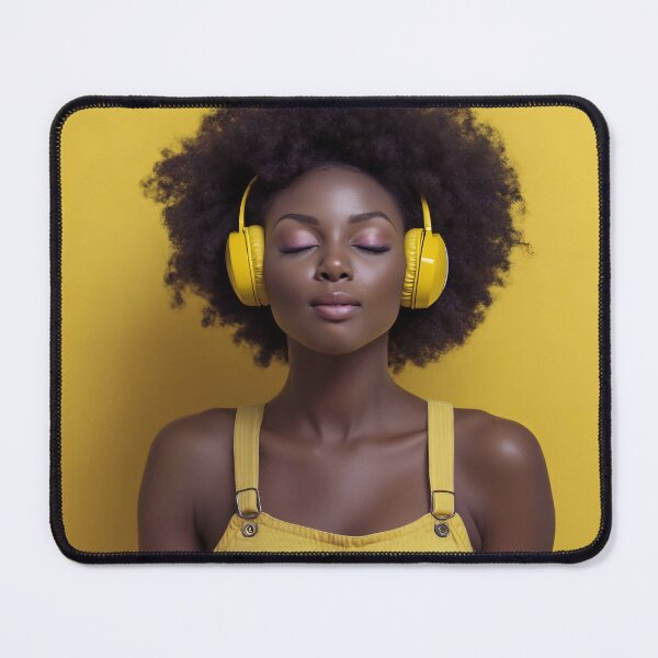 Item preview, Listening to music in yellow designed and sold by anytka.