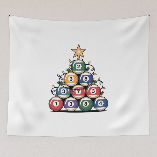 Item preview, Christmas Tree Made of Pool Balls designed and sold by jkrphoto.