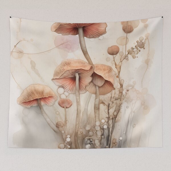 Item preview, Artistic colorful mushrooms designed and sold by anytka.