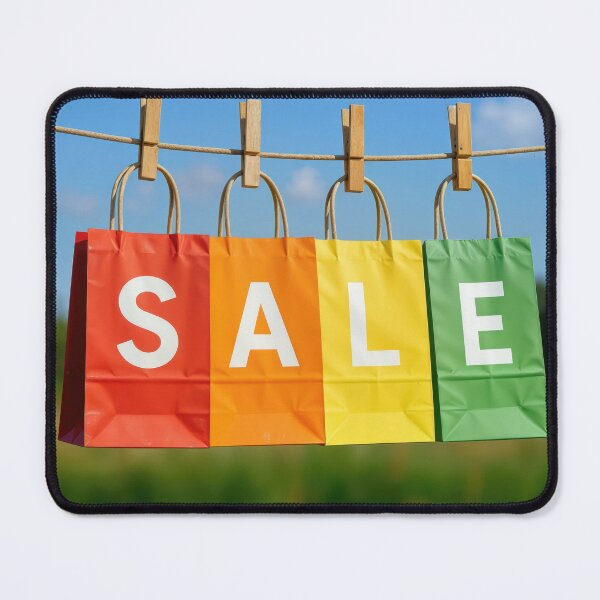 Item preview, Paper Shopping Bags Hanging On a Clothesline designed and sold by Maria Dryfhout.