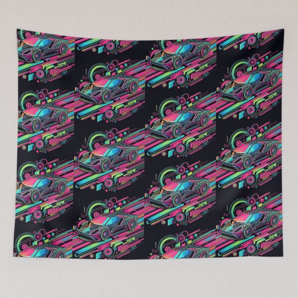 Item preview, Colorful geometric sport car designed and sold by Dogandesighn.