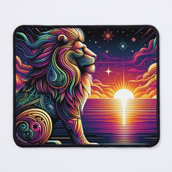 Item preview, Colorful geometric lion  designed and sold by Dogandesighn.